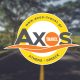 Axos Travel ενοικίαση τουριστικών λεωφορείων, τουριστικό γραφείο σχεδιασμός λογοτύπου