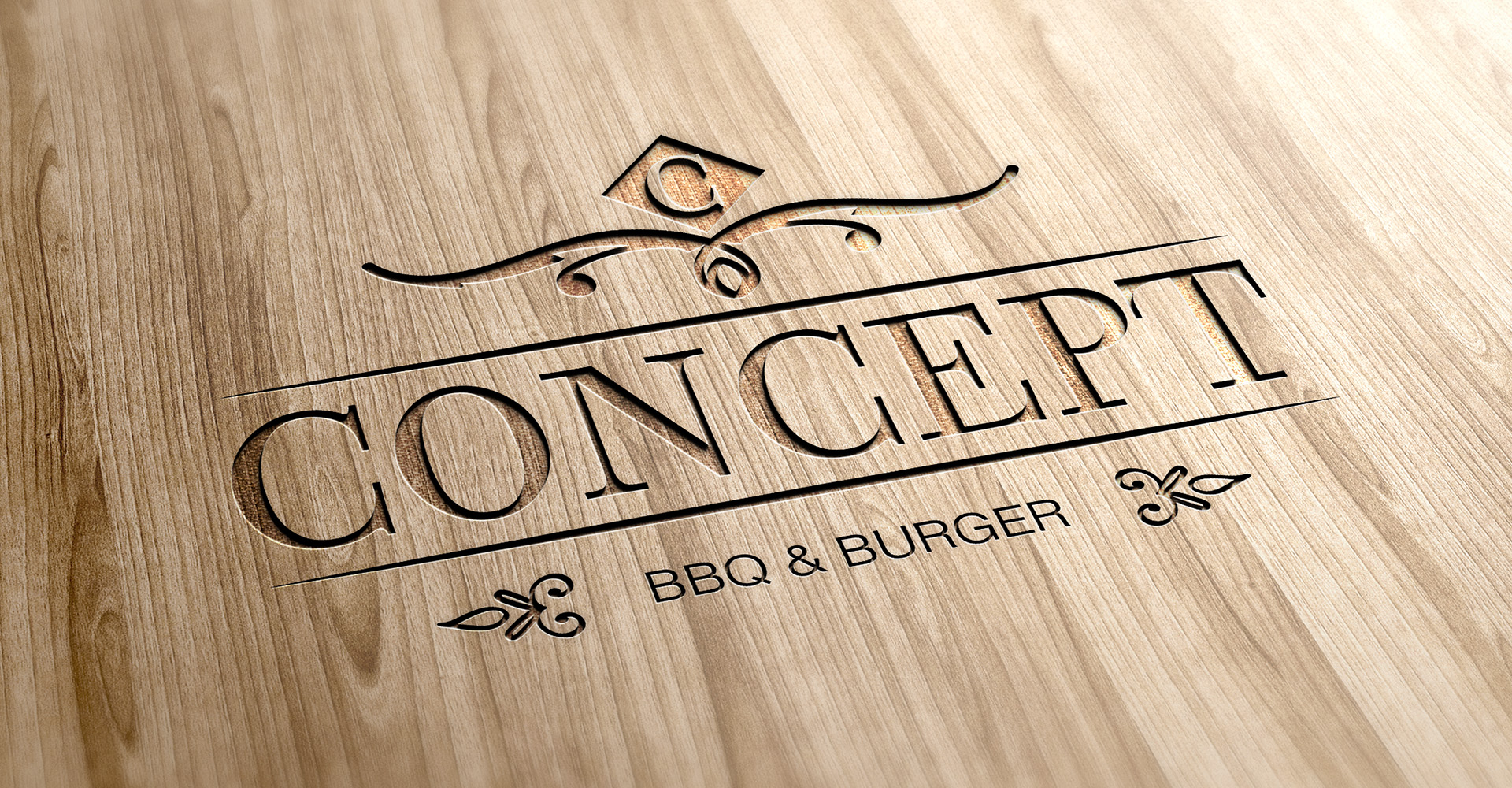 Concept burgers, σχεδιασμός λογοτύπου